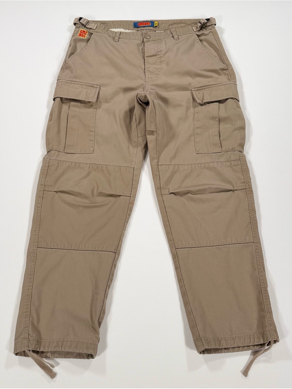 Empyre Relax Khaki Cargo Skate Pants Mens Size 30 Tan Loose Fit Baggy Utility